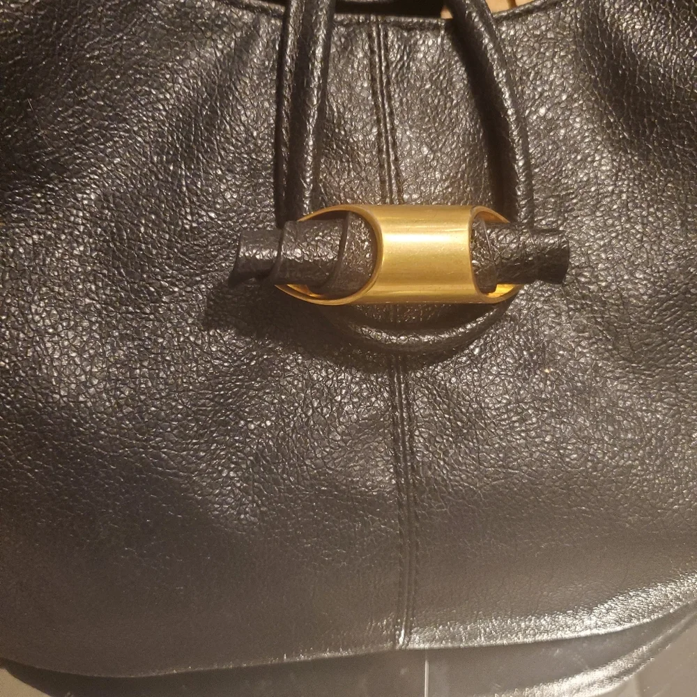 Antonio Melani Black Leather Bag
